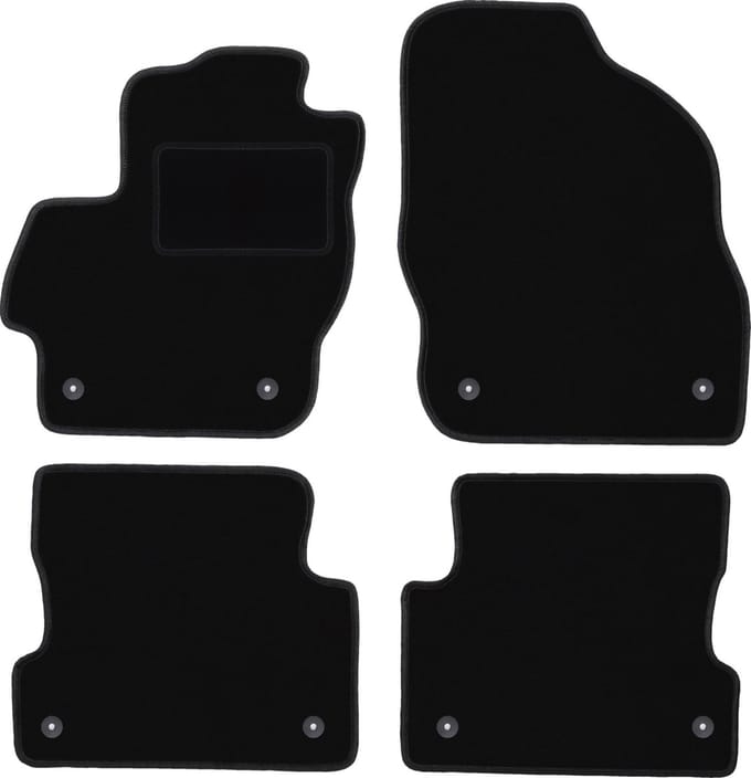 Zwarte veloursmatten voor: Mazda 3 II BL hatchback, sedan (2008-2013)