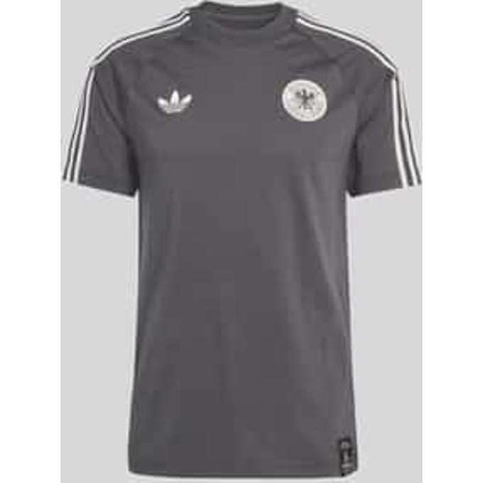 regular fit T-shirt van katoenmix met DFB-applicatie