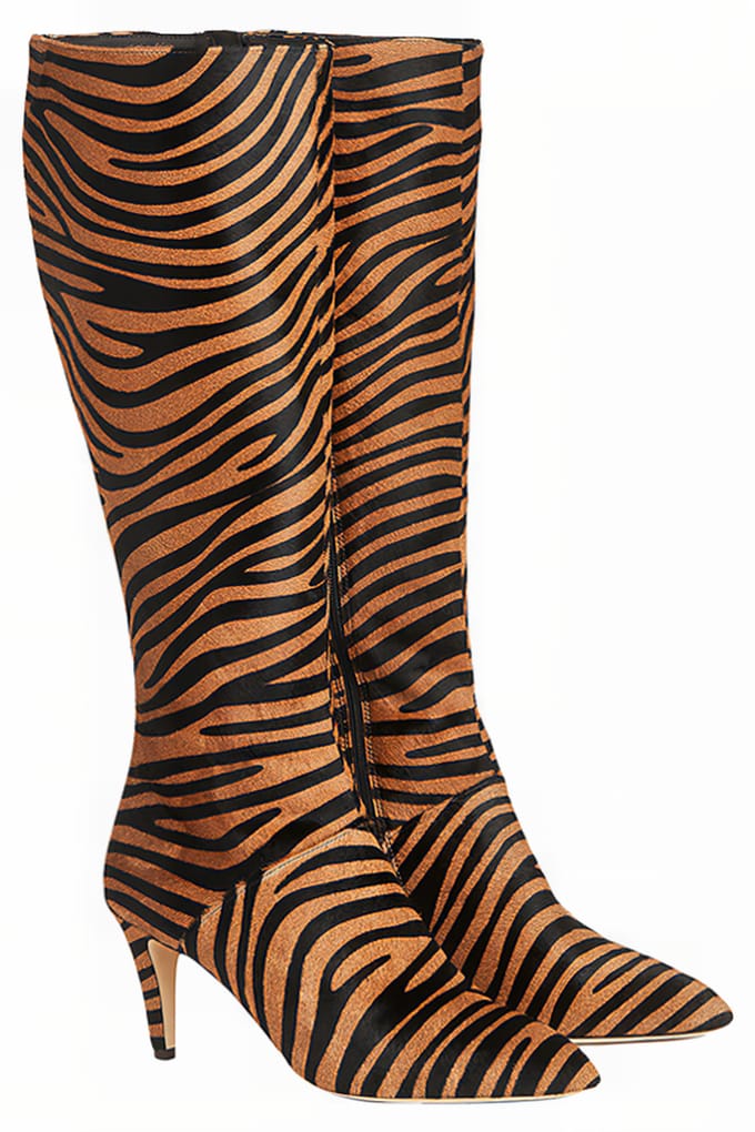 LK Bennett Gini Boots Natural Zebra Taglia: 35 | Stivali Outlet | Donna