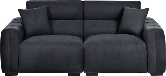 FAUSKAN - Driezitsbank - Zwart - Polyester