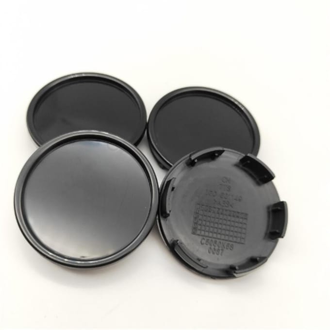 58 mm / 53 mm zwart ABS autowielnaafdoppen decoratieve hoes set van 4 gray