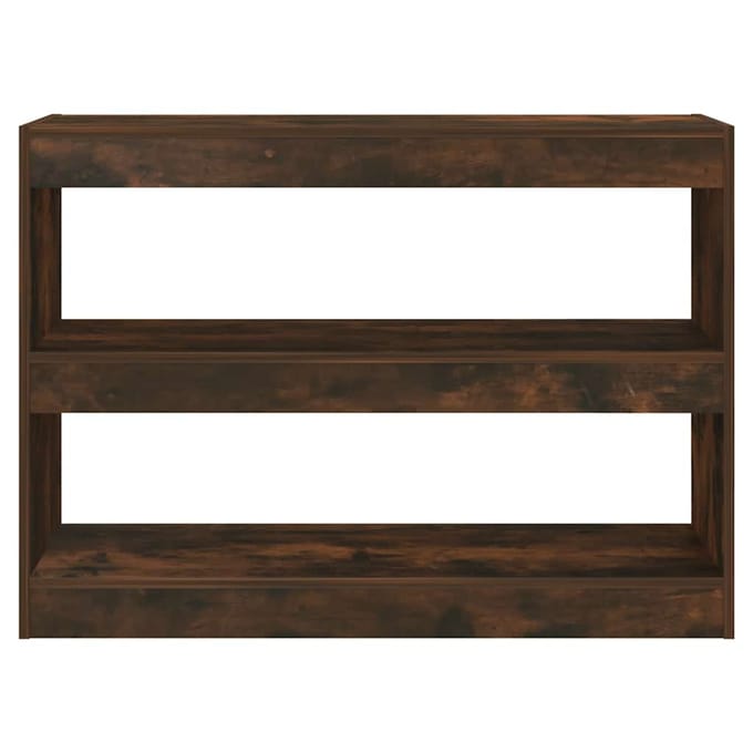 vidaXL - Boekenkast/kamerscherm - 100x30x72 - cm - gerookt - eikenkleur