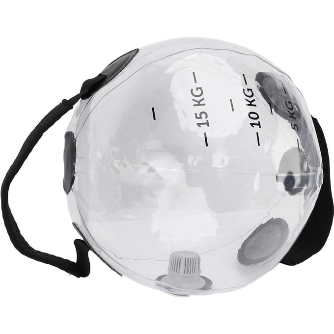 Water Weights Waterzak 20kg Capaciteit Transparant Verstelbaar Gewicht Elastische PVC Water Trainingstas white