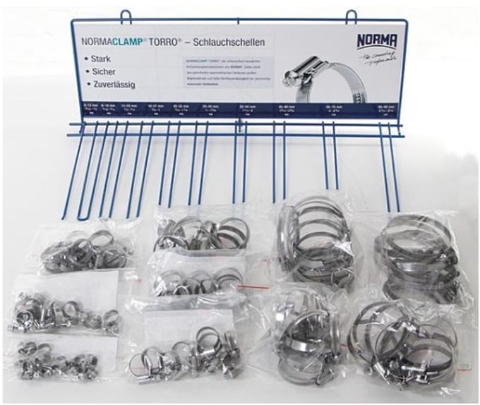 Normaclamp Torro slangklemmen– 100-delig – Wandmontage