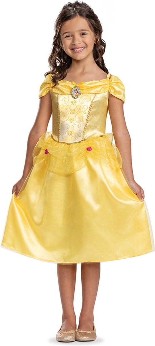 DISNEY Prinses - BEAUTY & THE BEAST, Belle jurk Classic, Maat S (5 - 6 jaar), Meisjes
