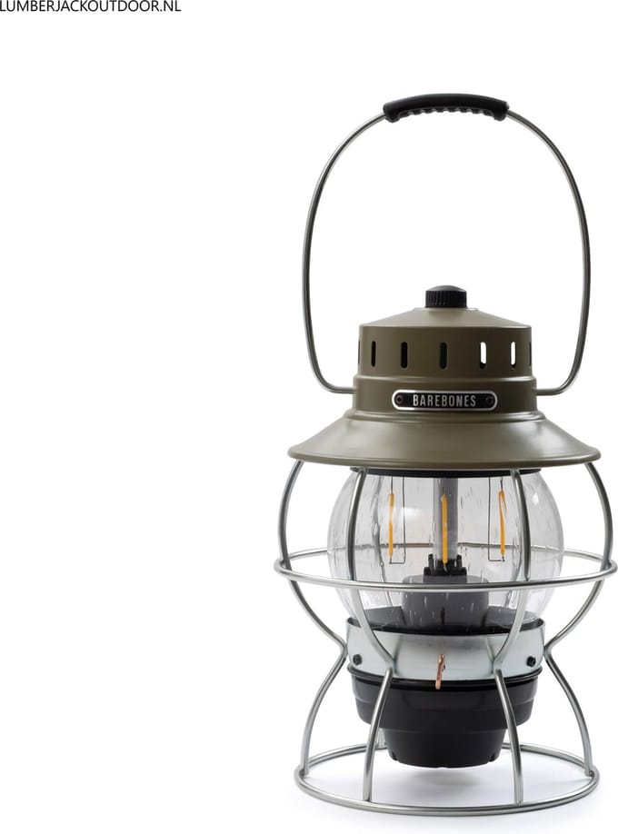 Barebones Railroad Lantern - Olive   oplaadbare / dimbare LED lamp