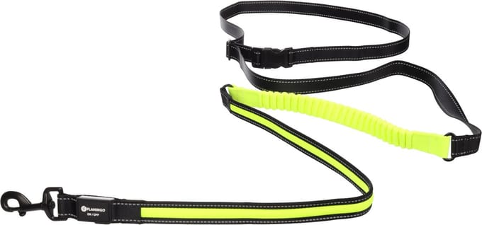Flamingo Jogginglijn Flitzy met Heupriem Led Lijn 105-175cm Riem 70-160cm