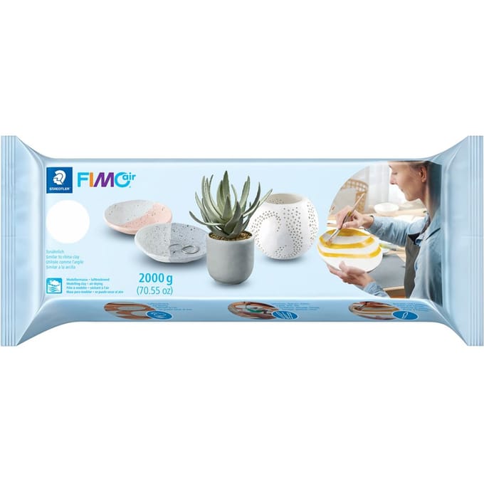 FIMO air - luchtdrogende boetseerklei - blok 2 kg - wit