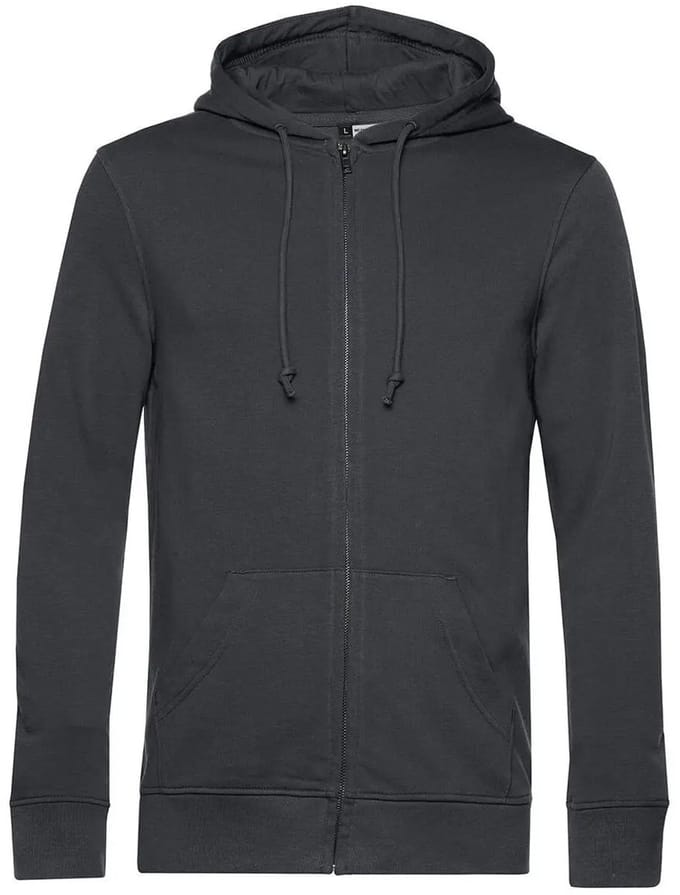 Hooded sweatshirt met rits B&C Organic