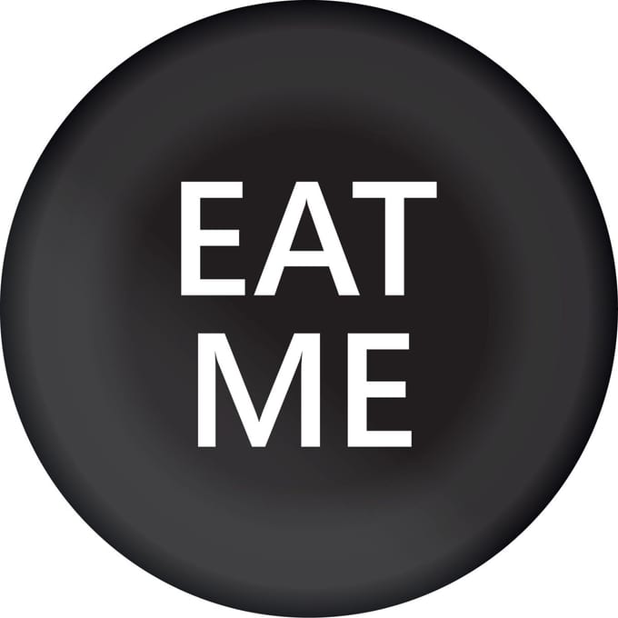 Borden “Eat me” ( 8 stuks)