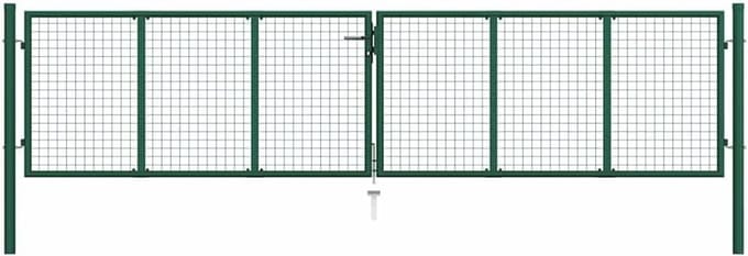 Stevige Gaaspoort voor Tuin en Erfafscheiding 400x100 cm Groen