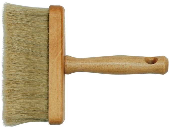 Vorel -Bankborstel - 170 mm - Natuurlijk Haar - Houten Handvat