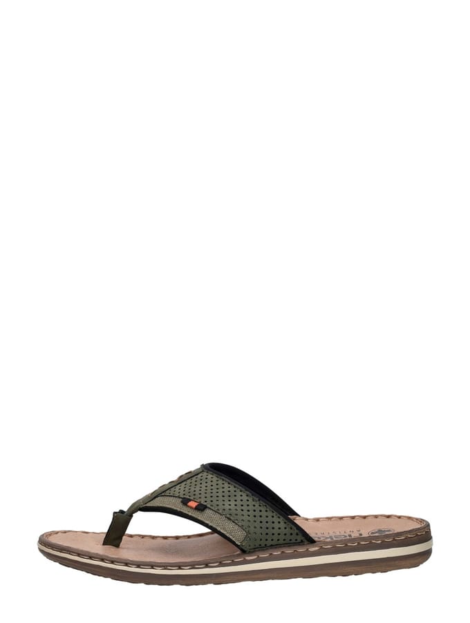 Rieker - Teenslippers Groen 42