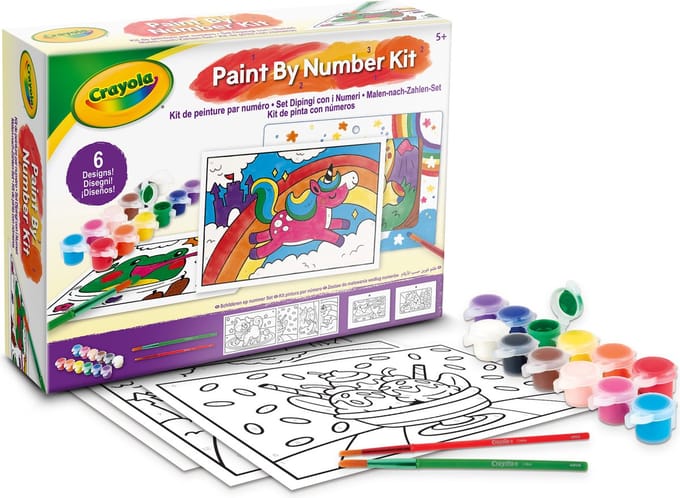 Crayola - Hobbypakket - Schilderkit met Sponsfiguurtjes - Knutselset Voor Kinderen