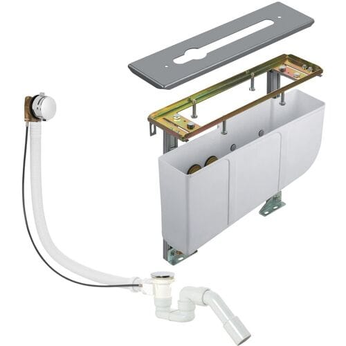 Kludi bathtub rim mounting unit for 3-hole fittings 7880205-00