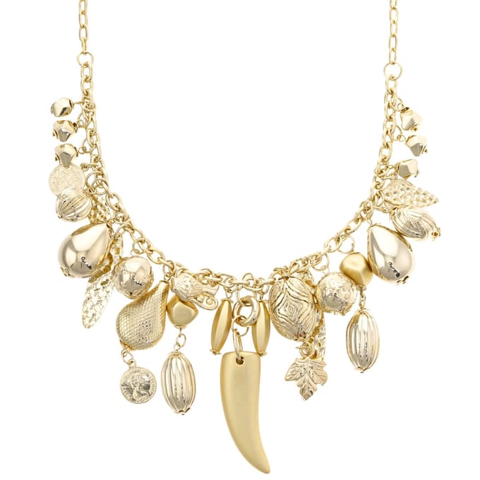 Behave – Goudkleur dames ketting – Statement bedels – Boho chic accessoire