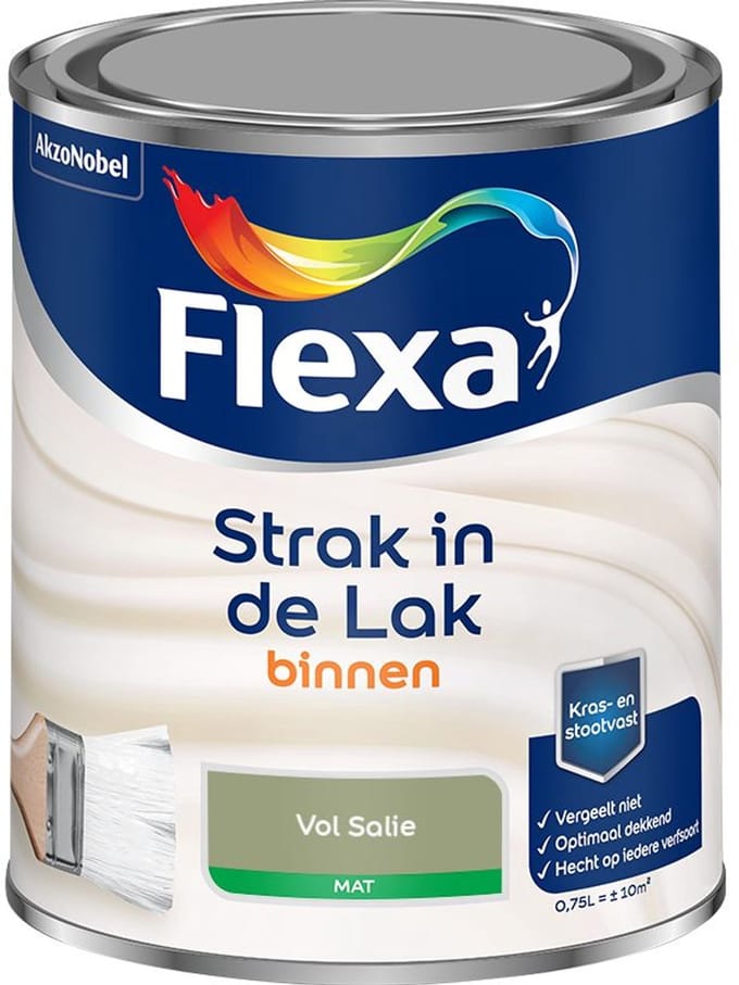 Flexa - Strak In De Lak Binnenlak Mat - Vol Salie - Mengverf - 750 Ml