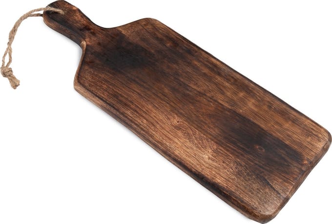 Spesely® Houten Borrelplank met Handvat – Tapasplank – Serveerplank – Hapjes – Bruin - 39cm x 15cm