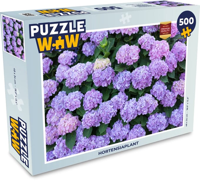 Puzzel Hortensiaplant - Legpuzzel - Puzzel 500 stukjes