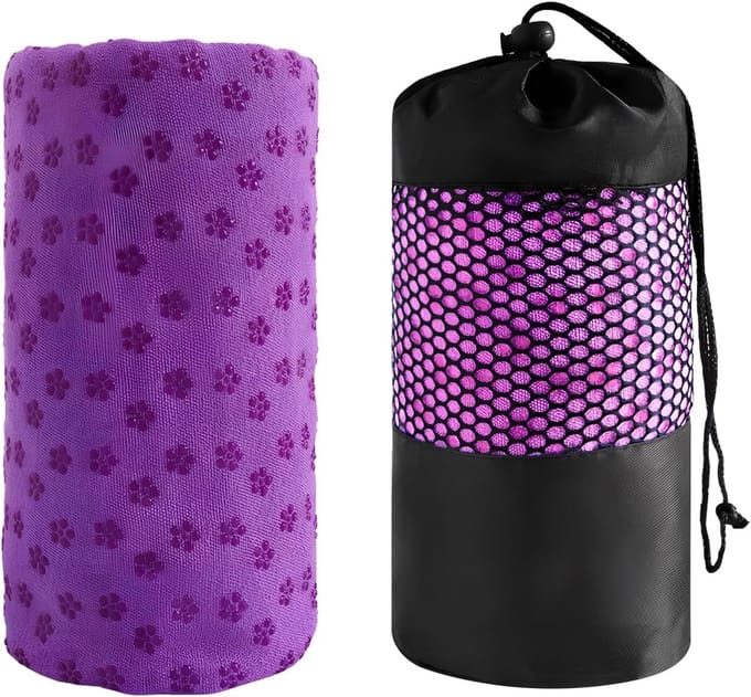 Yogahanddoek antislip zweetabsorberend sneldrogend 183 x 63 cm