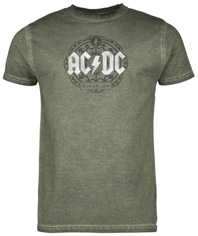 AC/DC T-shirt - Black Ice - S tot 4XL - voor Mannen - groen