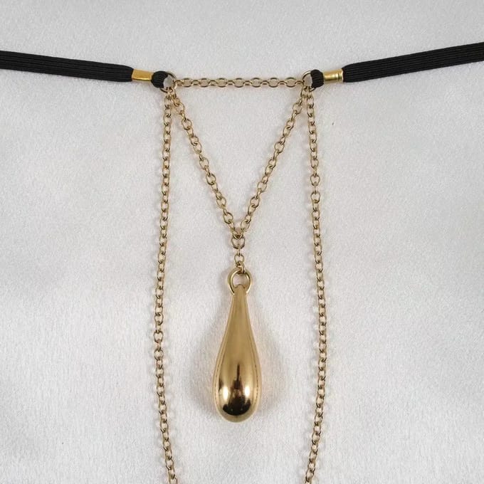Sylvie Monthulé | G-String and Vaginal Jewelry | Excite Gold size 40 size 40
