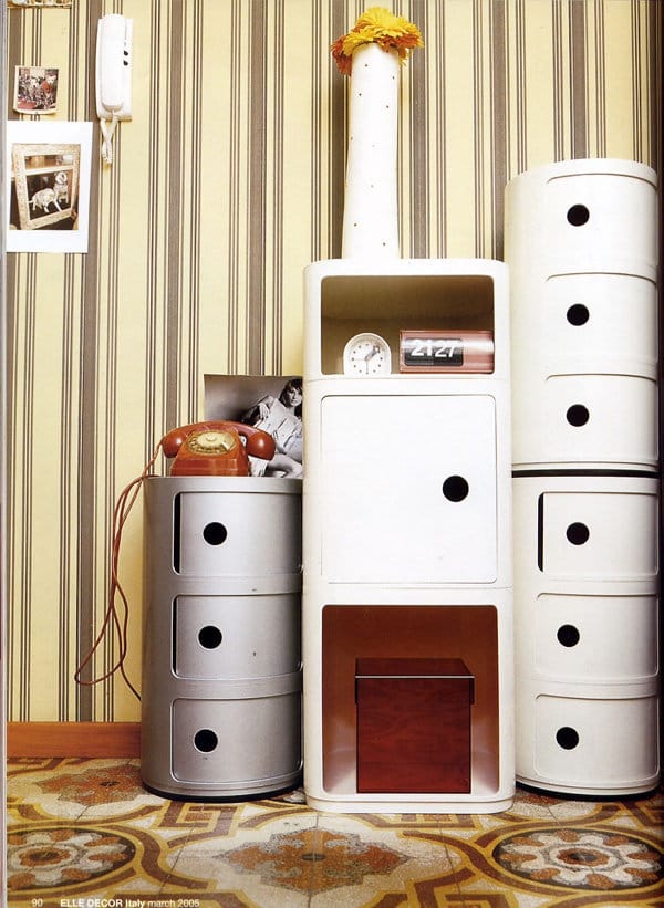 Kartell - Componibili Container - 1 element hoog - zilver