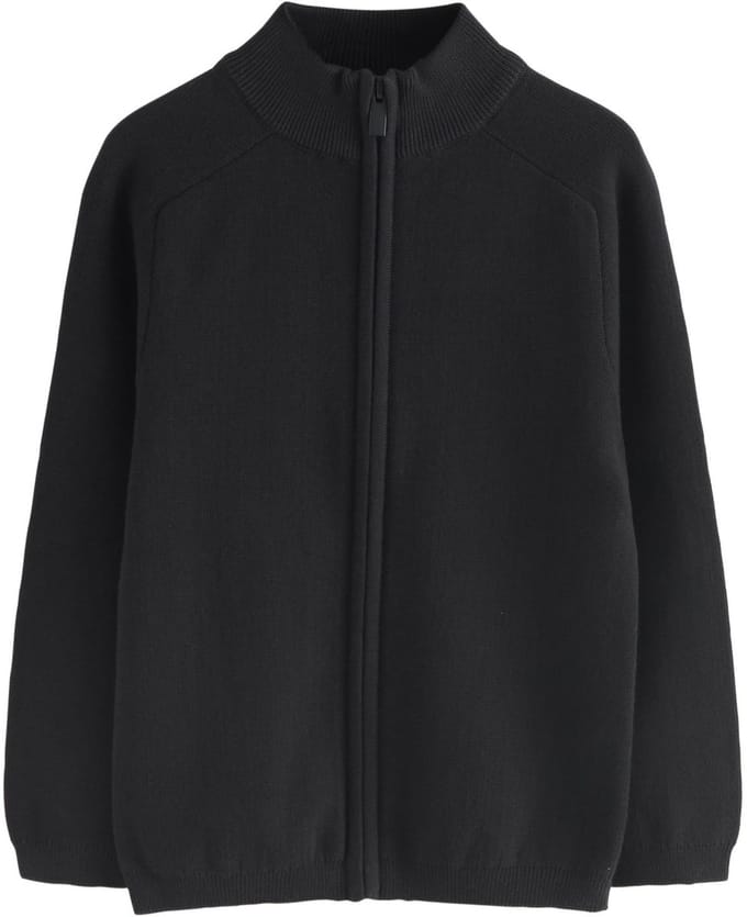 Next - Jongens - Gebreid vest met rits - Zwart