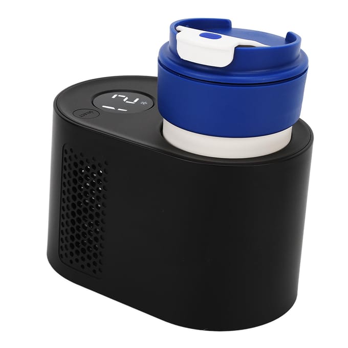 Auto Beker Koeler Verwarmer Multifunctioneel Warmte en Koude Isolatie 2 in 1 Slimme Elektrische Koelbeker Auto L wit