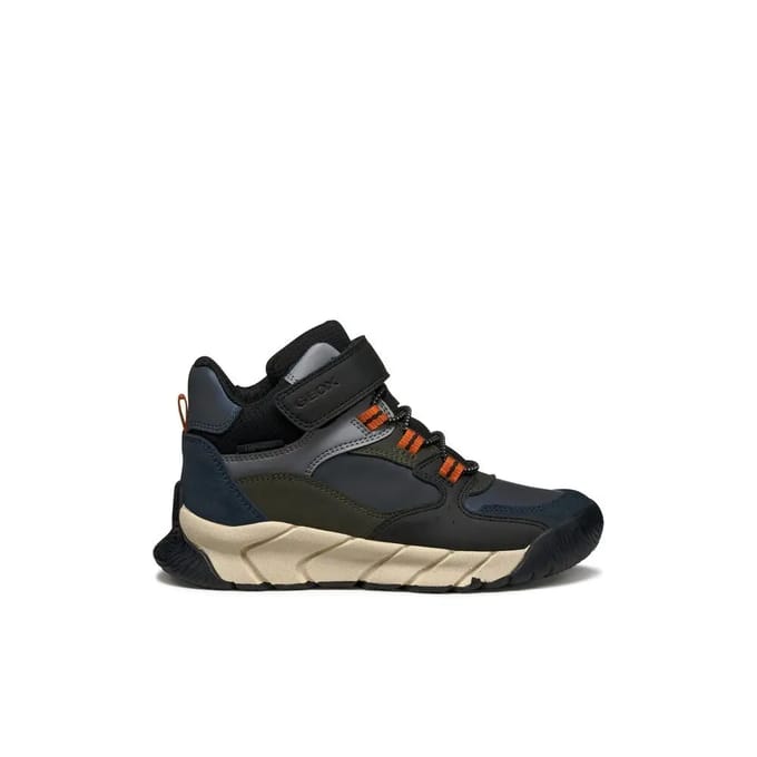 GEOX FLEXYPER PRO ABX JONGENS - ZWART/MILITAIR GROEN - Maat 32