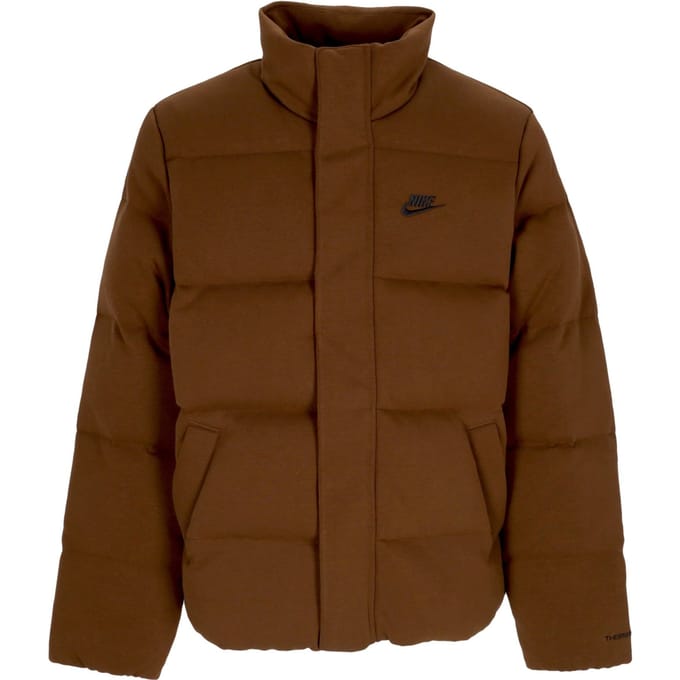 Sportkleding oversized pufferjack voor heren Cacao Wow/zwart