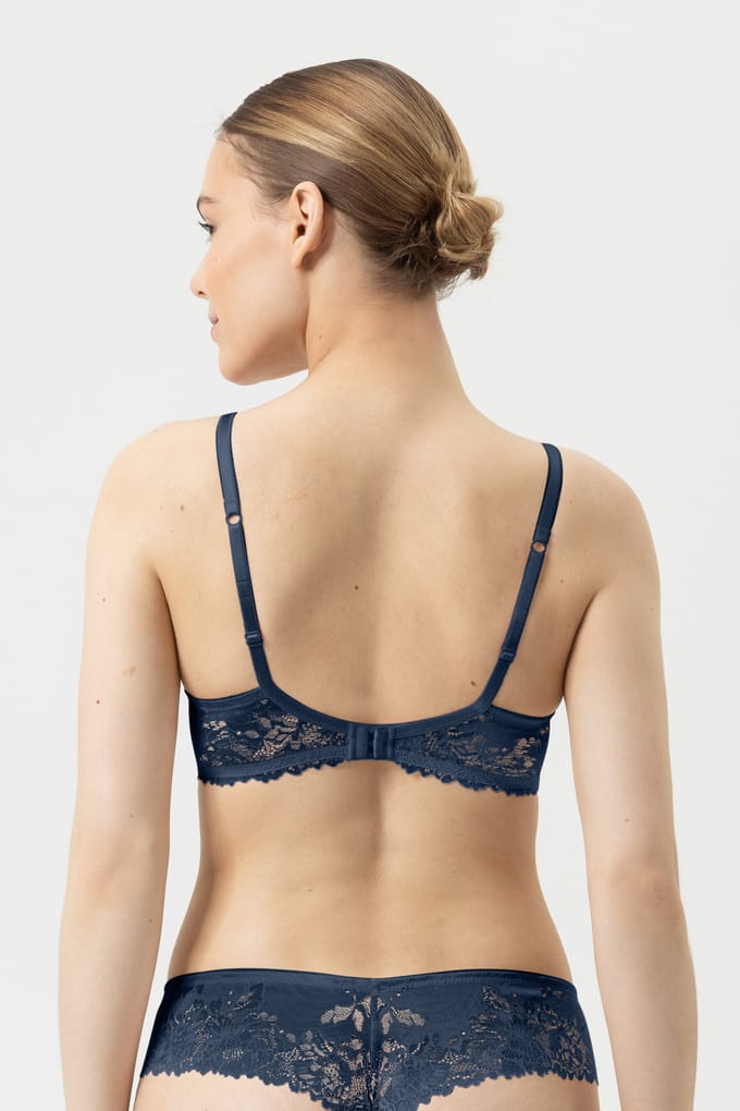 Bi-stretch beha, beugelloos Serie Luxurious Night Blue