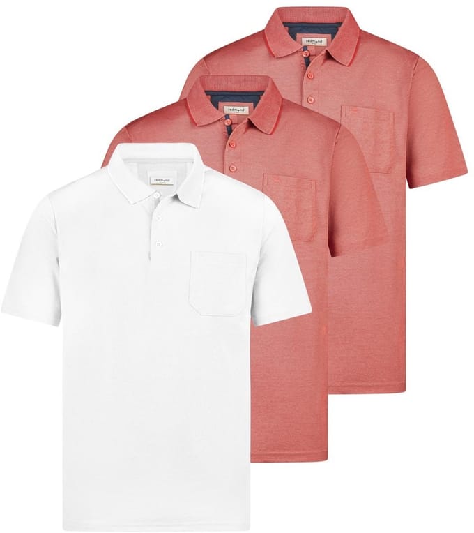 Redmond Heren poloshirt 3 pack Basic