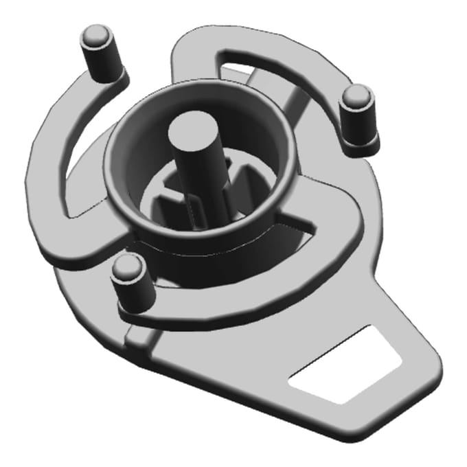 AEG knop, rond, aan/uit, Ruby 140201220013