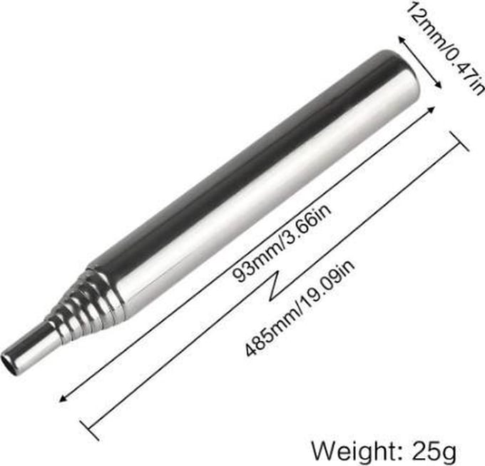 blaaspijp 48,5 cm in handige opbergkoker