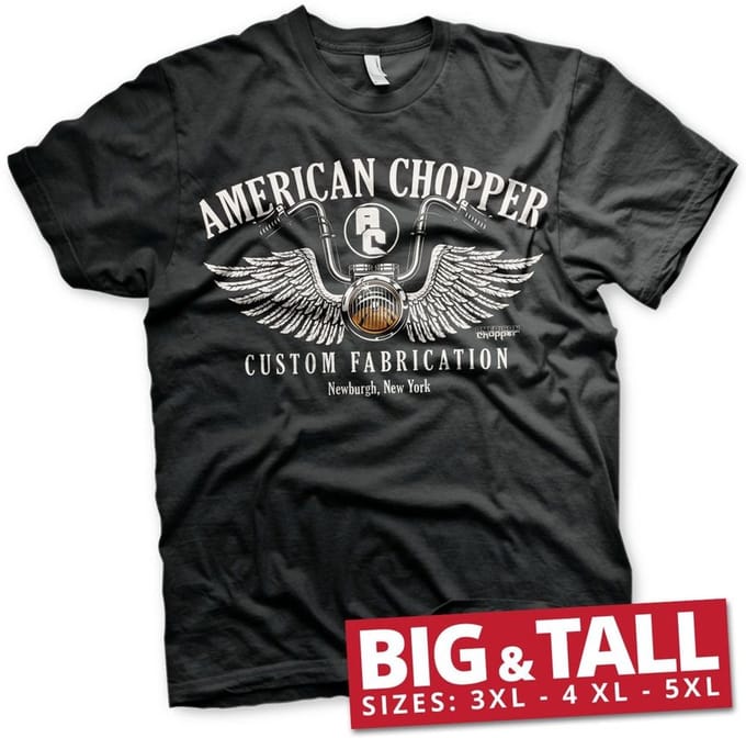 Hybris American Chopper Handlebar Big & Tall T-shirt DC-99-AC005-H82-10