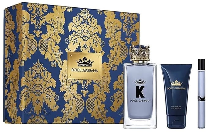 Herenparfumset Dolce & Gabbana K – Eau de Toilette 100 ml, Eau de Toilette 10 ml & Aftershave Balsem 50 ml