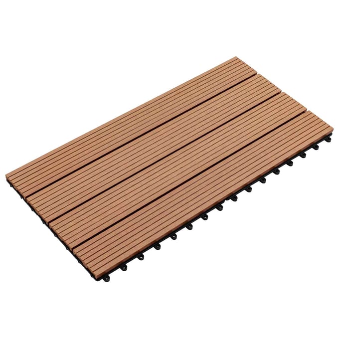 vidaXL - Terras - Tegel - 6 - st - Bruin - 60 - x - 30 - cm - WPC