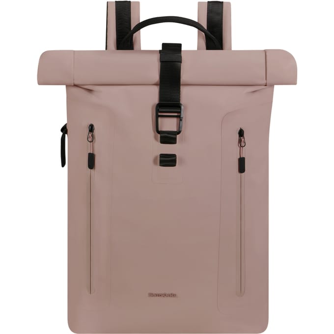 Samsonite Rugzak - Coatify Biz Rolltop Backpack 15.6" - waterproof PU - Rose - 18 l
