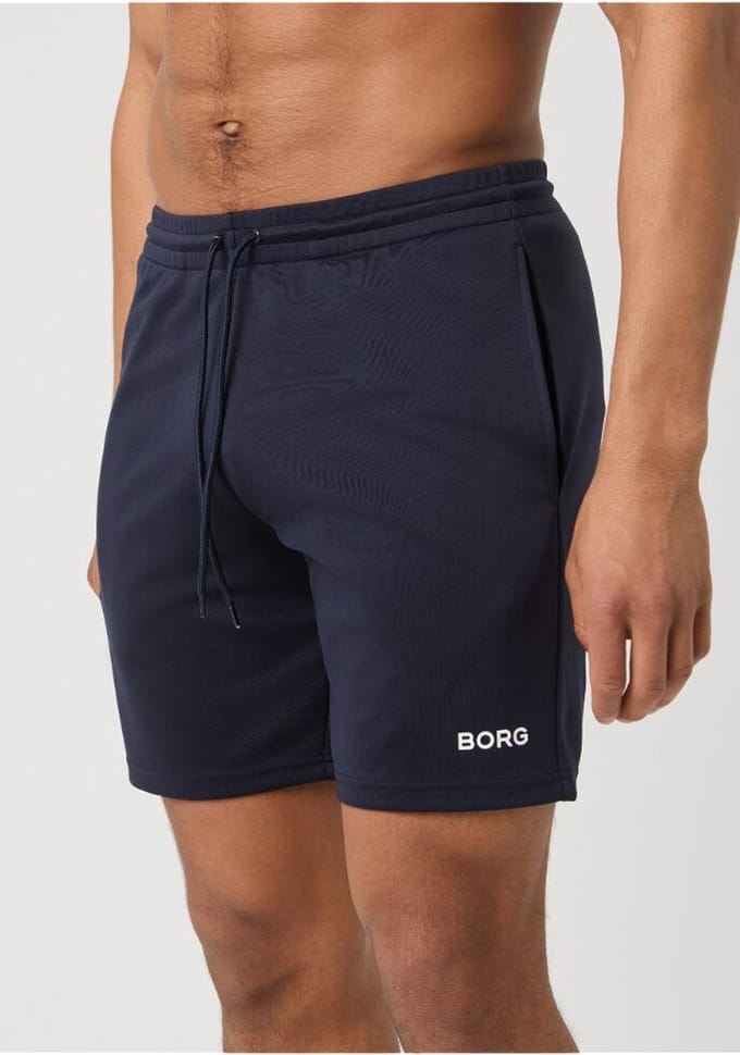Björn Borg Essential Active 8Inch Shorts - heren sportbroek kort - donkerblauw