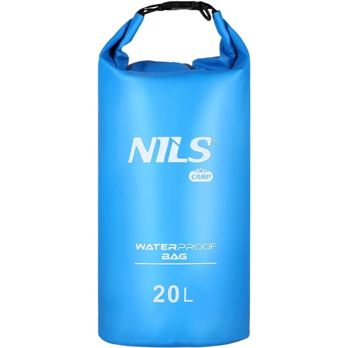 NILS CAMP NC1703 Serie - Waterdichte Tas - 20L - Lichtblauw - Verstelbare Schouderband