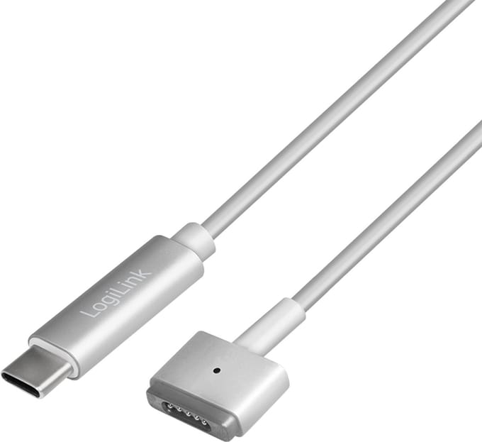 LogiLink PA0226 USB-kabel 1,8 m USB C MagSafe 2 Zilver