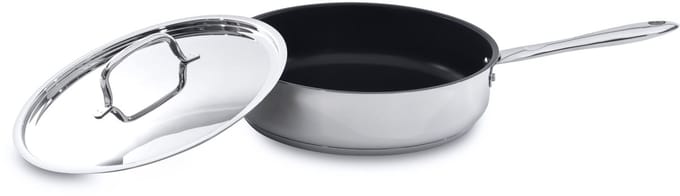 Braadpan antikleef met deksel 28 cm - Metaal - PFAS-vrij
