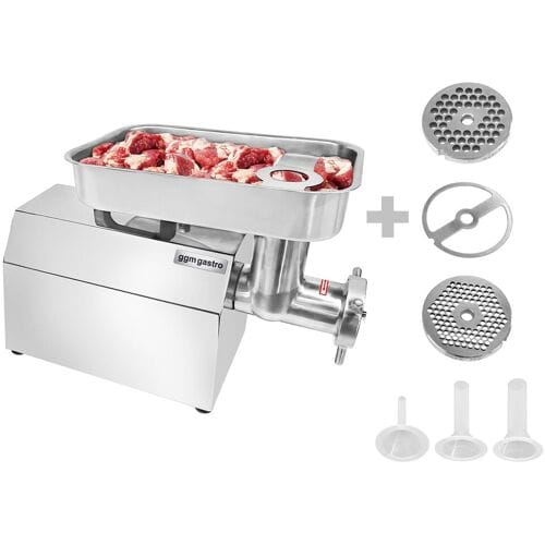 GGM Gastro Elektrischer Fleischwolf - Größe 12 - - 350-400kg/h - 750 Watt