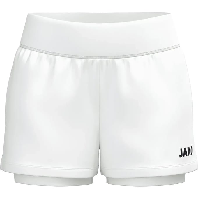 JAKO 2-in-1 short One damesmaten wit 8200d-000