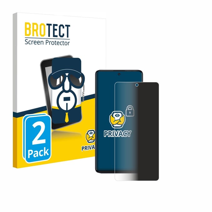 BROTECT - privacy screenprotector voor Infinix GT 20 Pro - Folie Beschermfolie Blauwlichtfilter 2 Stuks