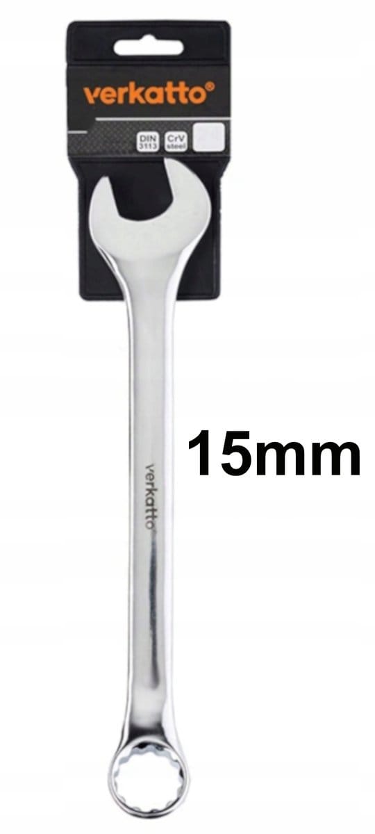 Verkatto Ringsleutel 15mm - Chroom-Vanadium Staal