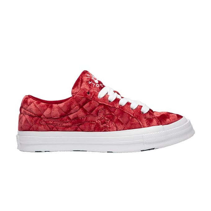 Converse One Star Ox Golf le Fleur TTC Gewatteerd Fluweel Barbados Kers 37 red
