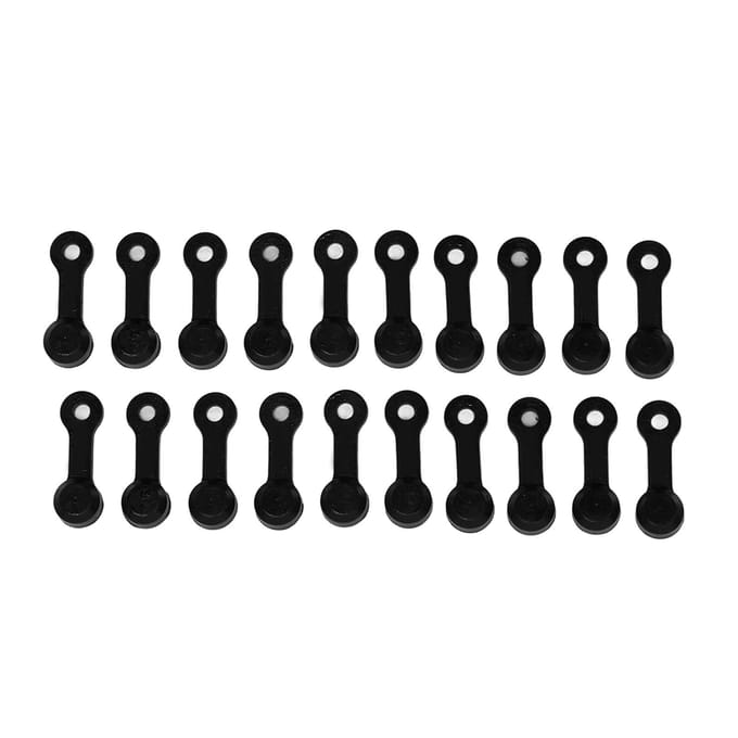 RISK 20 stuks Zerk Fitting Dop Smeernippel Ontluchtingsschroefdeksel Stofkap voor Auto black