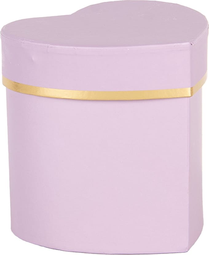 Clayre & Eef Geschenkdoos 10x10x10 cm Paars Karton